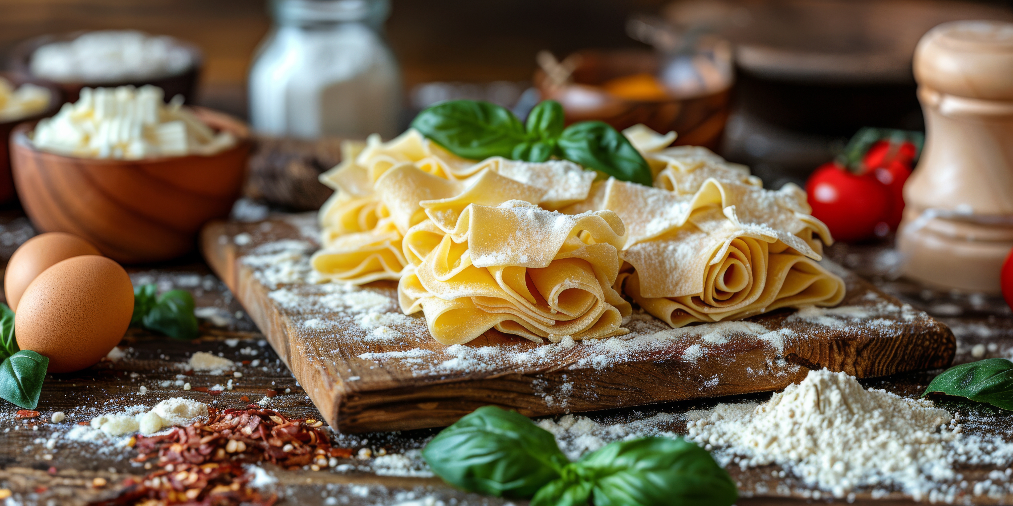 Frische glutenfreie Pasta Catering